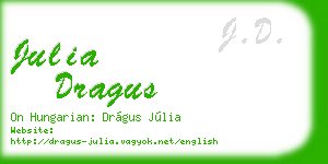 julia dragus business card